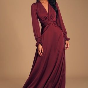 Burgundy Maxi Dress